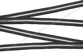 Гумка взуттєва під пряжку з ліскою 18мм колір Чорний