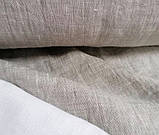 Чоловічий лляний еко костюм-трійка, літній. Піджак, жилет, штани з льону. Розмір ХС-10ХХЛ батал плазайз, фото 7