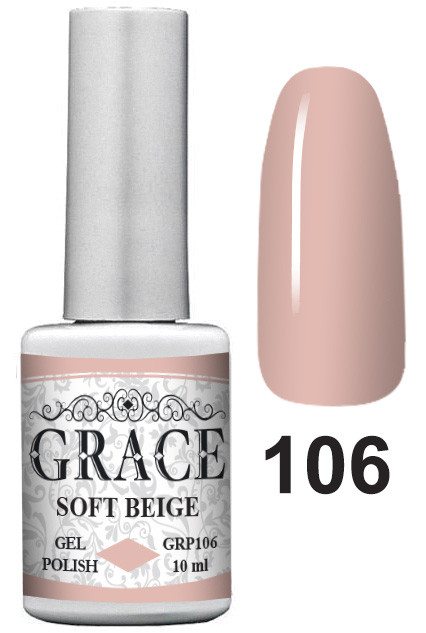 Гель-лак GRACE GRP106 Soft Beige 10ml