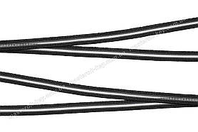Гумка взуттєва під пряжку з ліскою 8мм колір Чорний