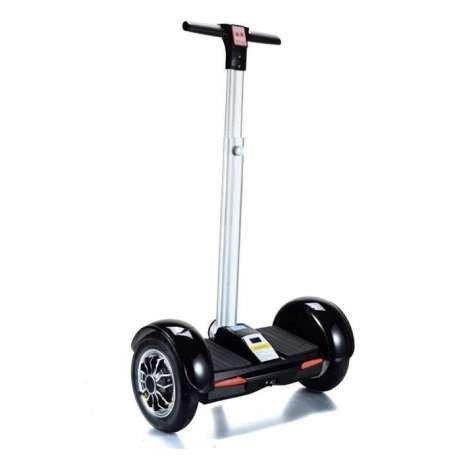 Гіроскутер із ручкою А8 Smart Balance 10.5" чорний карбон