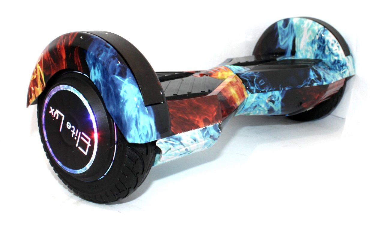 Гіроскутер Smart Balance Transformers 8" зі світними колесами вогонь і лід