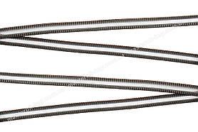 Гумка взуттєва під пряжку з ліскою 8мм колір Коричневий