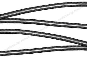 Гумка взуттєва під пряжку з ліскою 10мм колір Чорний