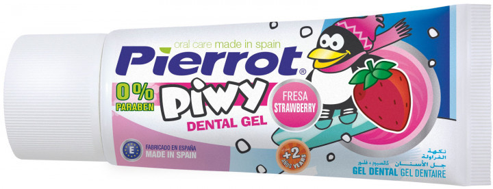 Зубний гель Pierrot Piwy з полуничним смаком Са+F Ref.138, 30 мл