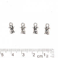 Фурнітура підвіска Собака 12х6мм фас.20гр. + -37шт купити біжутерію дешево оптом в інтернеті