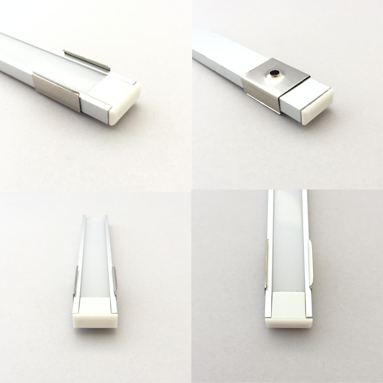 Кріплення для LED профілю ЛП7 (LP7), YF102-2, 16х7 мм, 15х6 мм (кліпса)