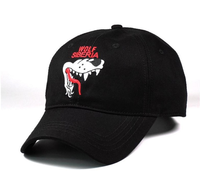 Кепка бейсболка Wolf Siberia, Вовк, чорна