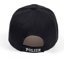 Кепка бейсболка Поліція, Police, чорна, фото 4