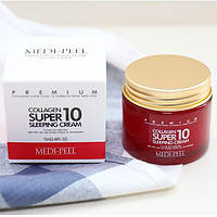 Нічний крем для обличчя з колагеном керамідами та пептидами Medi-Peel Collagen Super 10 Sleeping Cream 70 мл