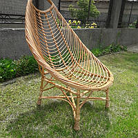 Плетеное кресло для отдыха из лозы большое
