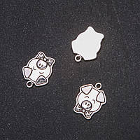 Фурнітура підвіска Порося 16х20мм фасування 20грам + -9шт. купити біжутерію дешево оптом в інтернеті