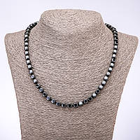 Намисто Гематит кубик d-6 мм L-50 см купити біжутерію дешево гуртом в інтернеті