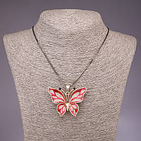 Підвіска "Метелик" на довгому ланцюжку "чорне золото" d-54х44мм L-85см купити біжутерію дешево оптом в інтернеті