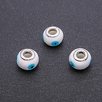 Намистина Пандора пластик d-14х10мм d-4,5мм фас.6шт купити біжутерію оптом в інтернеті