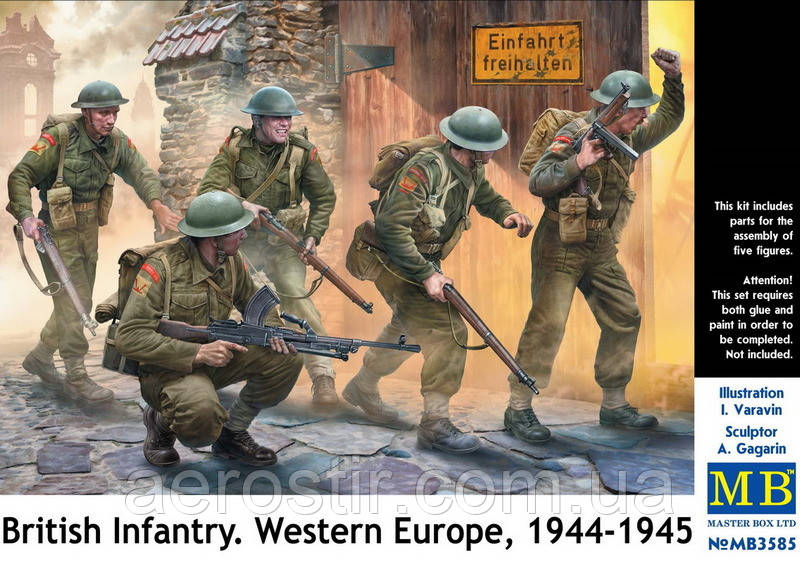 Британська пихота. Західна Європа, 1944-1945») 1/35 Master BOX 3585