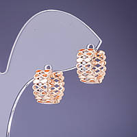 Сережки Xuping Нескінченність 14х7мм "позолота 18К" купити біжутерію дешево оптом в інтернеті