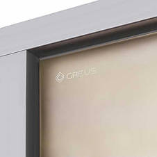 Двері для хамаму GREUS Premium 70х200 (bronze матова) 3 петлі, фото 2