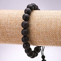 Браслет Лава d-10мм L-18-24см на затягуванні купити біжутерію дешево оптом в інтернеті