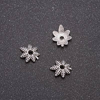 Фурнітура наконечник d-9х8мм d-in-1,6мм фас.20гр. + -120шт. купити біжутерію дешево оптом в інтернеті