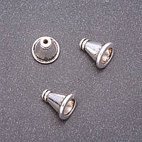 Фурнітура наконечник d-11х10мм d-in-1,5х5мм фас.20гр. + -16шт. купити біжутерію дешево оптом в інтернеті