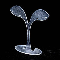 Підставка для сережок, матовий пластик, висота 80мм, ширина 79мм, глибина 29мм купити біжутерію дешево оптом в інтернеті