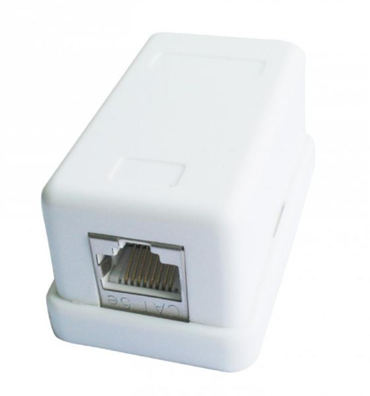 Розетка Cablexpert (NCAC-HS-SMB2) 2хRJ-45, Cat5Е, зовнішня, білий