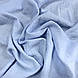Тканина муслін жатий двошаровий, блакитний (шир. 1,30м) (MS-JAT-2-0020), фото 3