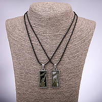 Парні кулони дружби Рок гітари L-42-48см d-18х37мм купити біжутерію дешево оптом в інтернеті