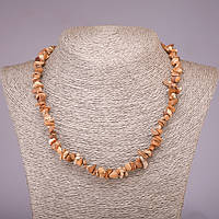 Намисто з натурального каменю Яшма пейзажна крихта d- 5-8мм L-42-48см купити біжутерію дешево оптом в інтернеті