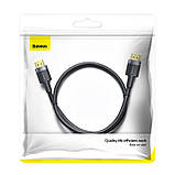 Кабель BASEUS Cafule з HDMI на HDMI 4k, 3 м, чорний., фото 3