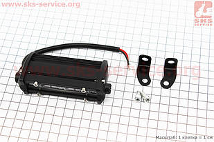 Фара додаткова світлодіодна вологозахисна 3 LED з кріпленням прямокутна 90х25 мм