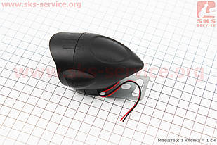 Фара додаткова світлодіодна вологозахисна 6 LED з кріпленням крапля 52х52 мм