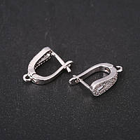 Швензи для сережок 5х18мм сріблястий метал ціна за пару купити біжутерію дешево оптом в інтернеті