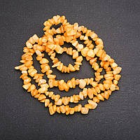 Намистини на волосіні Кварц тонований крихта d-6 (+ -) мм L-80см купити біжутерію дешево оптом в інтернеті