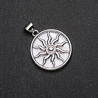 Кулон Ярило білий Перламутр d-32мм купити біжутерію гуртом