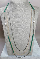 Кольє "Алегорія" з ланцюжків хайтек L-90см купити біжутерію дешево оптом в інтернеті