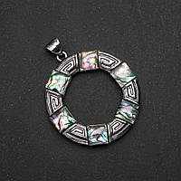 Кулон Халіотис в оправі 47мм купити біжутерію гуртом