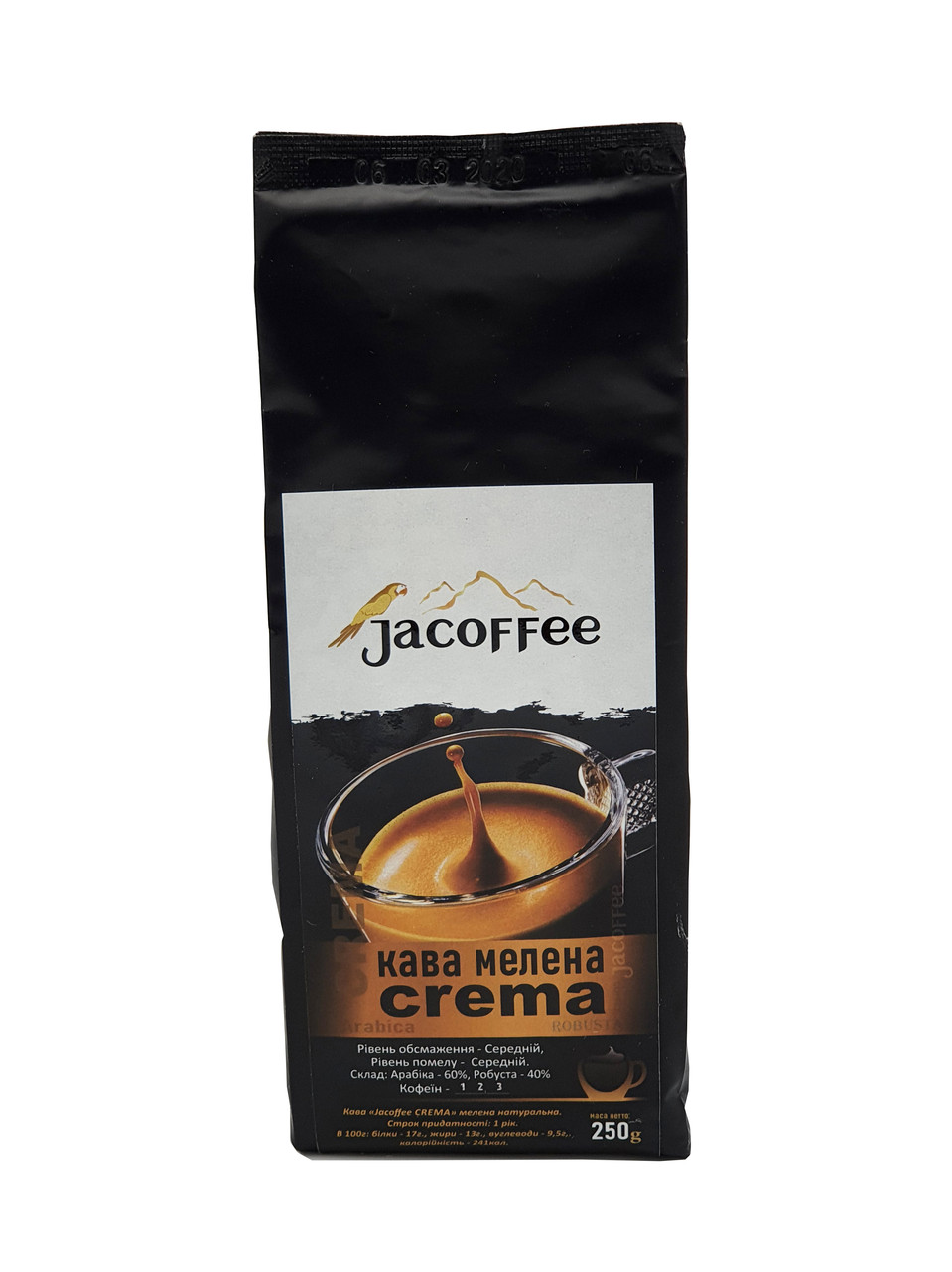 Кава мелена Jacoffee Crema 250г