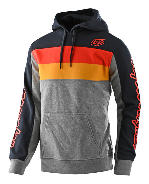 Худі TLD Block Signature PO Hoodie [Gray Heather/Orange] розмір MD