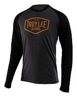 Футболка TLD Motor Oil L/S Raglan (char/blk) розмір SM