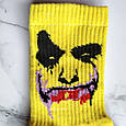 Шкарпетки з принтом джокер жовті, фото 8