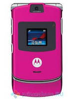Кнопочный телефон раскладушка Motorola RAZR V3 (новый, оригинал) 2019 корпус из металла розовый