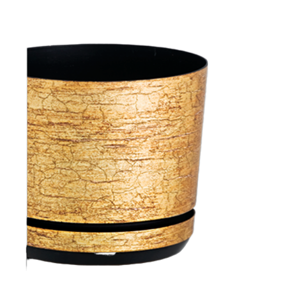 Пластиковий горщик для пересадки квітів, з підставкою ПІ-210-02