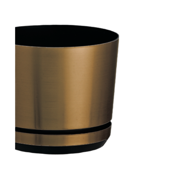 Пластиковий горщик для пересадки квітів, з підставкою ПІ-125-03