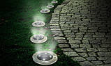 Світлодіодний світильник садовий Solar Disk Lights на сонячній батареї.Вуличний ліхтар led.4 штуки,для дачі, фото 9