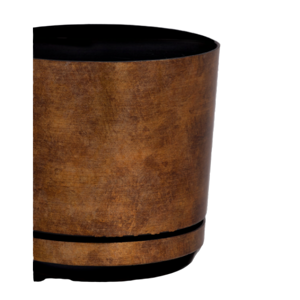 Пластиковий горщик для пересадки квітів, з підставкою ПІ-125-05