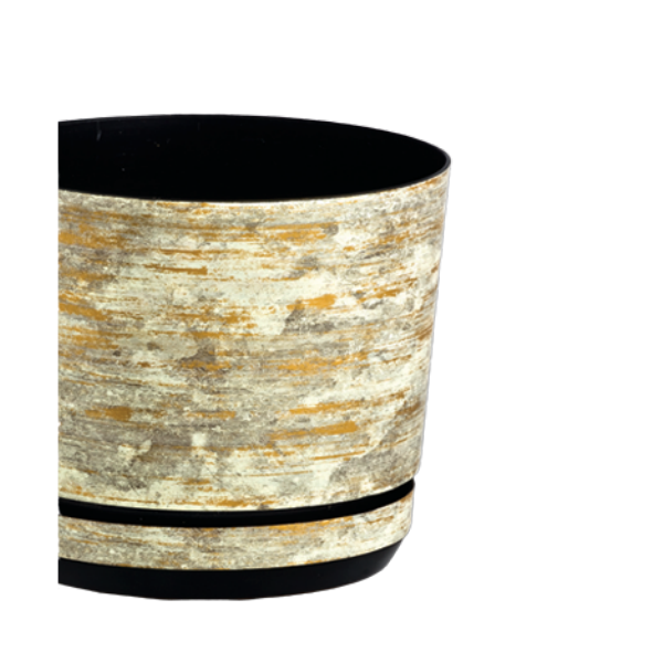 Пластиковий горщик для пересадки квітів, з підставкою ПІ-160-28