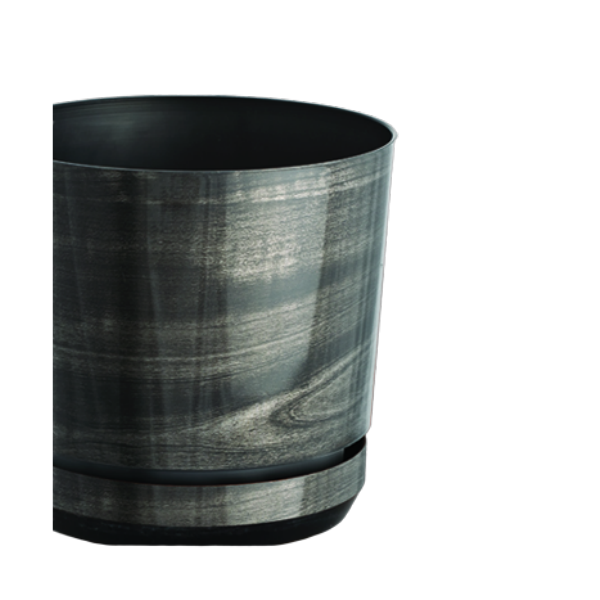 Пластиковий горщик для пересадки квітів, з підставкою ПІ-160-32