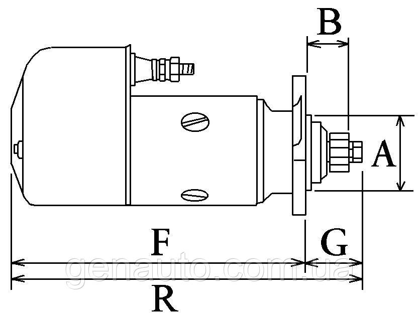 Стартер Massey Ferguson (Масей Фергюс'н) 55C, 77C, Hanomag 55C 1978-1996 24 В, 5.5 кВт відновлений - фото 3 - id-p1190667151